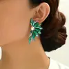 Nuevos Pendientes de Moda Cao Shi para Mujer en Amazon, Geométricos Marquise de Alta Lujo, Pendientes de Alas de Plumas Dopamina
