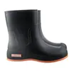 Botas de Lluvia Transfronterizas para Mujer para el Trayecto, Botas de Lluvia Impermeables, Cubrezapatos de Moda de Media Caña, Zapatos de Goma Resistentes al Desgaste con Suela Blanda Antideslizante para Mujer