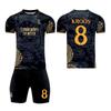 2324 Real Madrid Edición Conmemorativa Patrón Dragón Negro Camiseta de Fútbol para Niños 7 Vinicus 5 Vinicus 7 Camiseta de Ronaldo