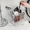 Caja de Almacenamiento para Labiales, Tocador, Brocha de Maquillaje de Escritorio, Lápiz de Cejas, Cajón para Brillo de Labios, Caja Transparente de Gran Capacidad para Cosméticos