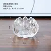 Suporte de Vela Flor de Lótus de Vidro Cristalino Simples Nórdico Confissão Romântica Presente de Casamento Decoração de Casa com Velas Ornamentos