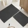 Juego de 2 Piezas Transfronterizo de Alfombras Lisas de Chenilla de Pelo Corto, Felpudos Resistentes a Manchas para Entrada, Felpudos Antideslizantes para Baño, Envío Directo
