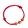 Pulsera de Hilo Rojo para Mujer con Ágata Roja para el Año del Caballo, Protección Tai Sui y Tres Armonías/Amuletos