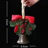 Decoraciones navideñas, accesorios para árbol de Navidad, campanas tridimensionales, decoraciones colgantes, decoraciones sencillas, decoraciones colgantes, arreglo de escena