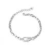 Pulsera de acero inoxidable para enamorados pulsera de alta textura pulsera de amor y paz pulsera hip hop acero de titanio joyería de mano al por mayor
