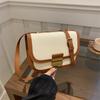 Bolso de diseño de nicho de alta gama para mujer, nuevo bolso bandolera de hombro a juego de moda de 2024, bolso cuadrado pequeño con textura.