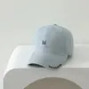 Boné Infantil Bico de Pato para Primavera e Outono, Lavado e Desgastado, Boné de Baseball Curvo para Pais e Filhos, Chapéu de Sol para Meninos e Meninas com Bordado de Letras para Uso ao Ar Livre
