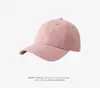Gorra de Béisbol con Lazo para Mujer 2024 Nueva Dulce Linda Rosa Claro Combinable Muestra el Rostro Pequeño Tapa Dura Gorra Protectora Solar