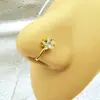 Europa y Estados Unidos transfronterizo sin perforar U-shaped anillo de nariz AliExpress caliente nuevo circonita pequeño cisne clavo de nariz pinza de nariz
