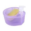 Dispensador de Detergente para Cocina Fregador Esponja Cepillo Limpiador de Jabón Jabonera Dispensador de Jabón Caja de Jabón Fregadero Fabricante Transfronterizo