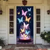 Suministro Exclusivo Transfronterizo de Temu Amazon Shein de Funda Decorativa Elástica de Una Pieza para Puerta de Habitación, Funda de Puerta Estilo Mariposa Fácil de Instalar