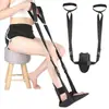 Cinto de Alongamento de Yoga para Pé Caído, Alongamento de Ligamento do Tornozelo do Membro Inferior, Cinto de Treino Ortopédico de Argola de Cavalo de Linha Única