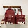 Mochila Anime Linda Estilo Japonés Transparente de Gran Capacidad para Niñas de Secundaria y Preparatoria