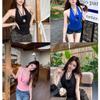 Camisola Feminina Alcinha Estilo Hot Girl Verão Puro Desejo Sem Mangas Costas Bonitas Curta Camada Base Hot Girl Top Externo
