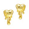 Latón Electrochapado en Oro Real Personalizado Sencillo Creativo Pendientes de Abeja Transfronterizos Gotas de Miel Pendientes Asimétricos Pendientes