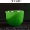 Tigela de vidro imitação de jade, venderei presente, tigela coberta de jade verde, bule de chá, xícara de vinho de jade verde claro, tigela de jade, fabricante de xícaras de jade