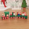 Adornos navideños Tren de madera navideño Niños Jardín de infantes Vacaciones Regalos navideños Adornos navideños Regalos