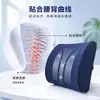 Cojín de asiento de espuma viscoelástica de rebote lento con gel para soporte lumbar, respaldo para el hogar, almohada de soporte lumbar para oficina