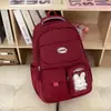 Estilo Coreano Novo Estilo Campus Meninas Mochila Azul Alunos do Ensino Fundamental Alunos do Ensino Médio Bolsa Escolar Estudantes Universitários Laptop Bolsa de Ombro Duplo Tendência