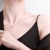 Plata 925 tiene tu collar en camino. Collar de 1 quilate con colgante de cervatillo con sentido del diseño de nicho femenino, agitar la voz en vivo recomienda