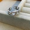 Tichen design Anillo abierto de diamantes completos Arco del Triunfo de alta calidad antialérgico que combina con todo anillo de circonio de moda