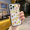Estación Escandinava Ins Hoja de Arce Funda para Teléfono Móvil Iphone17 Acrílico Transparente Apple 16Pro Magnético 15 Anti-Caída Funda Dura