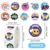500 Pegatinas de Recompensa Rollo de Pegatinas Transfronterizo Recompensas para Niños Temporada de Vuelta a Clases Pequeños Regalos Pegatinas de Recompensa para Maestros