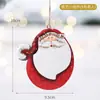 Árbol de Navidad Colgante de Hierro Pintado Lindo Dibujo Animado Viejo de Navidad Muñeco de Nieve Decoraciones Colgadores de Navidad