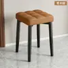 Bancos para Uso Doméstico, Uso Comercial, Restaurantes y Familias; Nuevos Taburetes para Mesa de Café Modelo con Cojines Suaves Rectangulares, Asientos Acolchados Gruesos y Patas Reforzadas