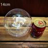 Bola oca de plástico bola altamente transparente bola de Natal bola de decoração de festival de casamento bola pendurada de flor eterna bola criativa de acrílico