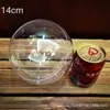 Bola transparente de Natal bola de plástico bola oca decoração de feriado presente bola de plástico criativa para pendurar fabricantes de decoração atacado