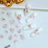 Nuevo Calcomanía para Uñas con Relieve Estéreo 5D Mariposa Flor Encaje Moño Rosa Calcomanía de Uñas de Alta Gama