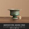 Queimador de Aromaterapia Celadon Forno Yue Vermelho Base Bandeja Inserção de Fragrância Suporte de Incenso de Cerâmica Ornamento Queimador de Incenso Acessórios Cerimônia do Chá