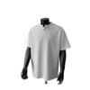 Camiseta de Verano para Hombre de Manga Corta, Waffled en los Hombros, Versátil y a la Moda, Camiseta Base Gris Claro, Camisa Polo Casual Americana