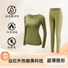 Calça Outono Embelezadora para Mulheres Leggings Ultra-Fina Ácido Hialurônico Sem Costura Temperatura Constante Calça Base Muscular Máscara Calças Térmicas Conjunto de Roupas de Outono