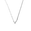 Collar en forma de V de plata de ley 925, estilo coreano, cadena corta para clavícula, simple, estilo viento frío, regalo de cumpleaños para mujer, joyería de plata