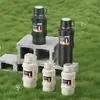 Olla de Viaje Térmica de Gran Capacidad de 1300 ml, Conveniente para Usar en el Coche, al Aire Libre y en la Obra, Termo de Acero Inoxidable 316L