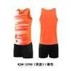 Traje de Treino de Atletismo Masculino Estampa de Fonte Uniforme de Equipe de Competição Teste Colete de Sprint Roupa Esportiva Traje de Corrida de Maratona Feminino