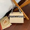 Nova Coleção Primavera 2026 Bolsa de Ombro Único Transversal Quadrada Pequena Elegante Versátil Simples da Moda com Padrão de Pele de Cobra Patchwork de Alta Qualidade