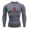 Camiseta de Compresión para Correr y Entrenamiento de Hombre de Aliexpress Más Vendida Manga Larga Versátil Moda Deportes al Aire Libre Venta al por Mayor en Stock