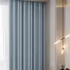 Tela de cortina opaca cepillada de doble cara, gruesa y con buena caída, para sala de estar y dormitorio, material textil, venta al por mayor directa desde fábrica transfronteriza