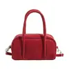 Bolsa de Axila com um Toque Vintage Sofisticado e de Alta Qualidade, Nicho Coreano Novo Modelo 2026 Bolsa de Ombro Feminina Bolsa Bowling