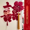 Decorações de Celebração de Casamento para o Quarto dos Noivos, Nova Casa, Sala de Estar, Guirlanda de Palavras Felizes de Veludo, Parede de Fundo, Conjunto de Decoração para Quarto de Casamento