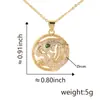 Nuevo Collar de Animales Huecos Estilo Europeo y Americano Leopardo para Mujer Lujo Ligero Gama Alta Elegante Chapado en Oro de 18k Colgante de Circonita