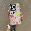 Mejor Vendido Europeo y Americano Colorido Graffiti Girasol Funda para Iphone16 Dulce y Genial Funda Transparente Anti-Caídas para Apple 17Pro