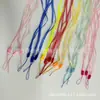 Lanyard de color PVC para teléfono móvil de estudiante, cuerda de dos colores tipo caramelo, cuerda de gelatina, insignia de pecho, certificado, llavero colgante
