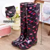 Botas de chuva de cano alto, extra longas, impermeáveis e antiderrapantes, modelo novo, forradas com fleece, galochas de borracha, botas d'água e sapatos d'água para adultos