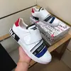 Sapatos Casuais de Couro Masculino D Sapatos Esportivos de Couro Branco Sapatos para Pés com Velcro Joker Fornecimento para E-commerce Transfronteiriço