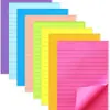 Adesivos de Notas Adesivos Horizontais Opcionais de 8 Cores Transfronteiriços Adesivo Forte Adesivos Repetidamente Pegajosos para Alunos Aprendendo Adesivos de Notas Coloridos Fluorescentes Simples