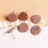 Estilo coreano estilo dulce colorido acrílico piercing pasador redondo para oreja pendientes diy tachuelas para orejas accesorios de joyería venta al por mayor